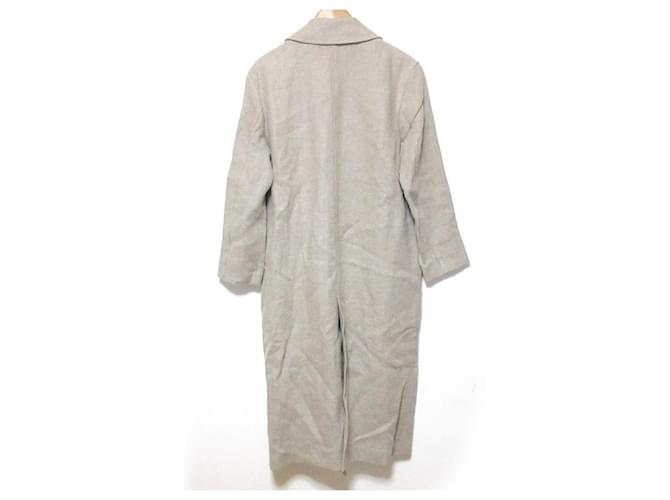 Autre Marque Abrigo de lino Mature Framework Beige - vista 2