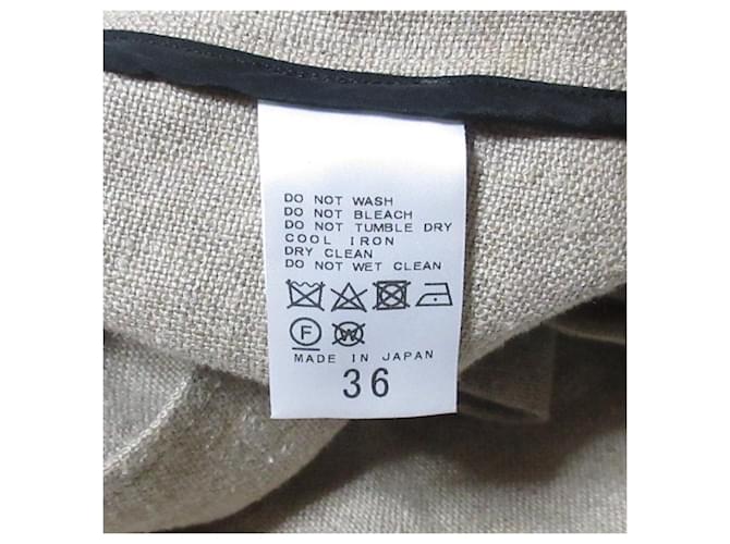 Autre Marque Abrigo de lino Mature Framework Beige - vista 7