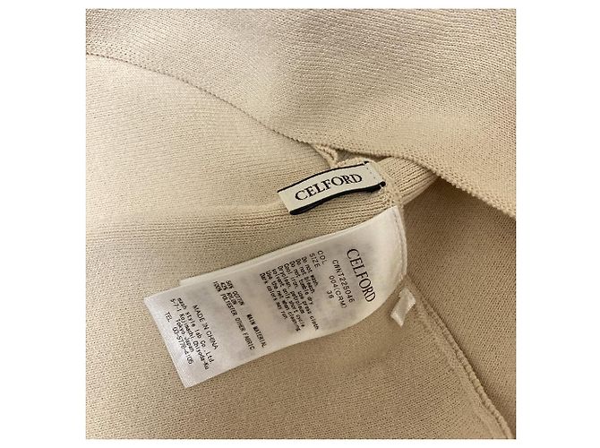 Autre Marque Strickpullover mit Plissee-Details CELFORD Beige Roh - Ansicht 3