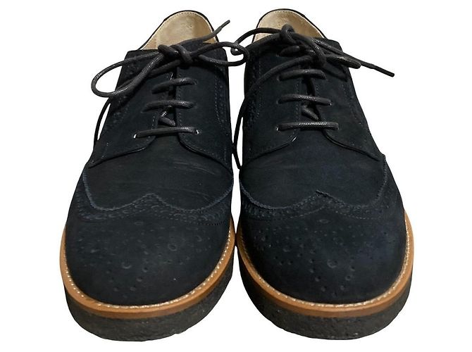 Autre Marque Wingtip Wildleder-Schuhe MARGARET HOWELL idea Schwarz - Ansicht 2