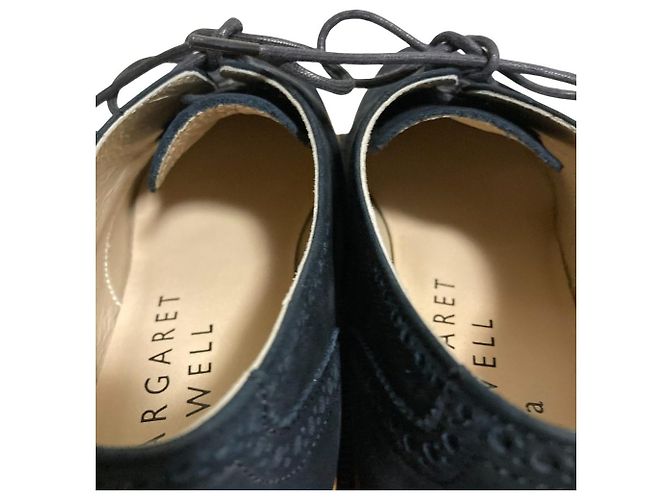 Autre Marque Wingtip Wildleder-Schuhe MARGARET HOWELL idea Schwarz - Ansicht 4