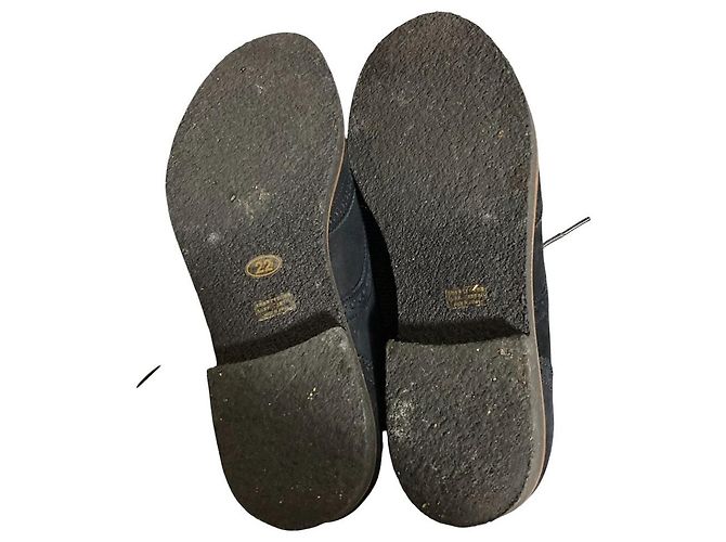 Autre Marque Wingtip Wildleder-Schuhe MARGARET HOWELL idea Schwarz - Ansicht 6