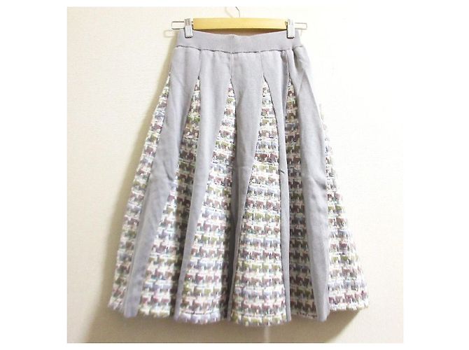 Autre Marque Falda de punto de tweed Chesty Castaño - vista 2