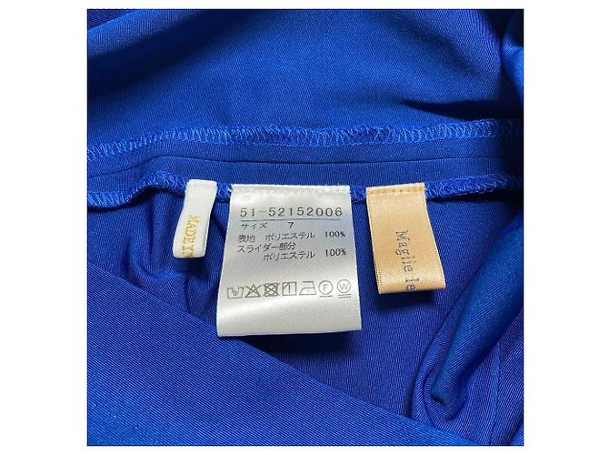Autre Marque Falda con pliegues Tuck Volume Maglie le cassetto Azul - vista 6
