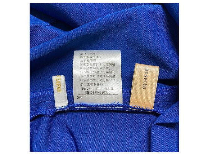 Autre Marque Falda con pliegues Tuck Volume Maglie le cassetto Azul - vista 7
