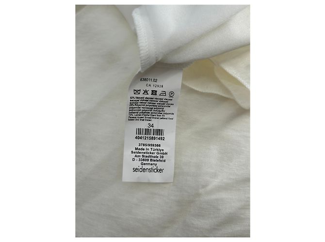 Autre Marque Falda larga blanca de viscosa CLOUDY Blanco - vista 5