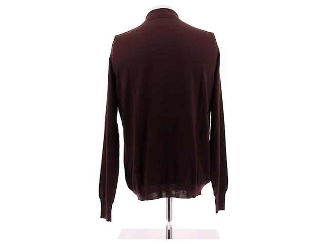 Bottega Veneta Wollpullover in Bordeaux - Ansicht 2