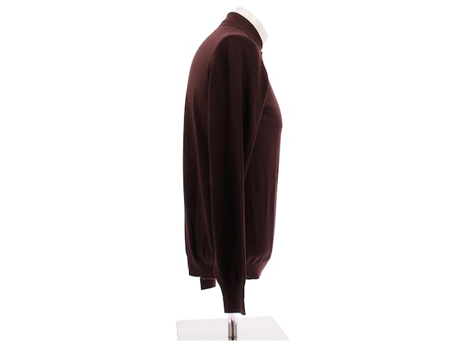 Bottega Veneta Wollpullover in Bordeaux - Ansicht 3