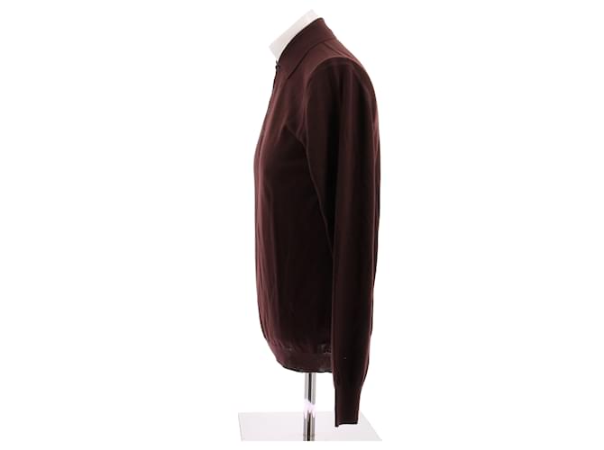 Bottega Veneta Wollpullover in Bordeaux - Ansicht 4