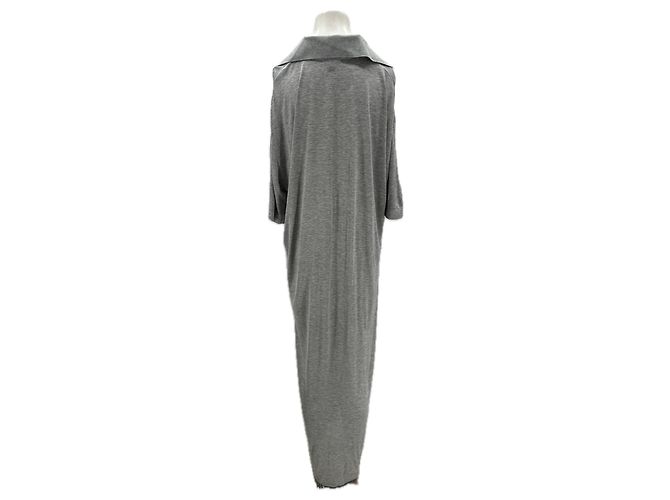 Ami Kleid aus Viskose Grau S - Ansicht 2