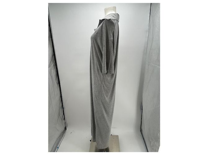 Ami Kleid aus Viskose Grau S - Ansicht 3
