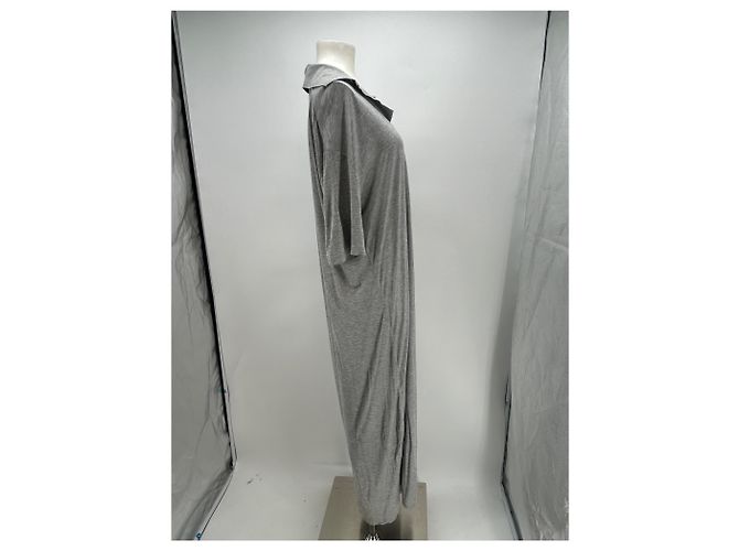 Ami Kleid aus Viskose Grau S - Ansicht 4