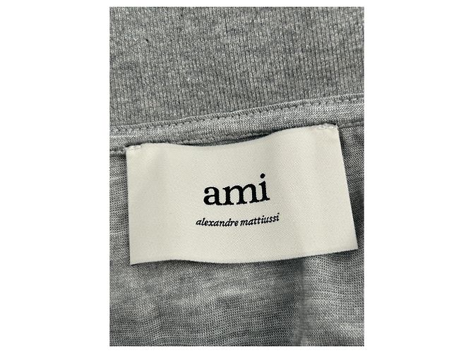 Ami Kleid aus Viskose Grau S - Ansicht 6