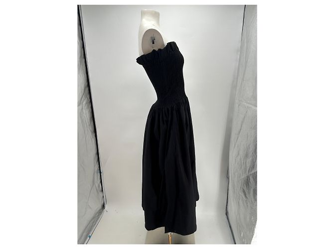 Autre Marque Vestido negro de algodón LAMAREL XS - vista 4
