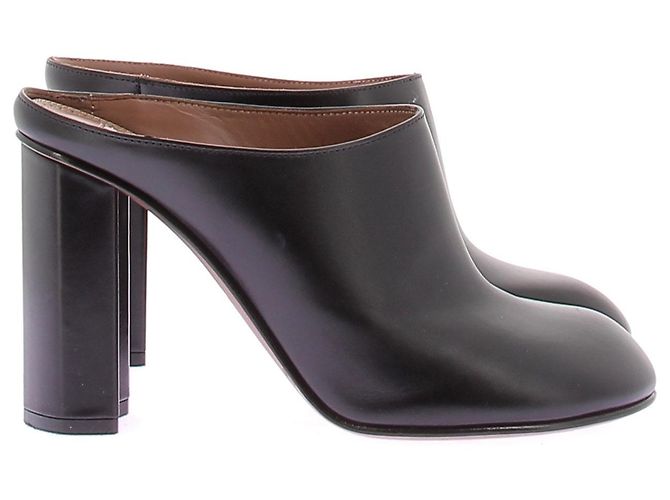 Mule Alaïa in pelle nera Nero - vista 6