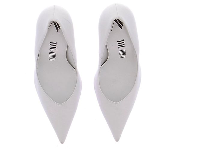 Attico Décolleté Cheope in pelle Bianco - vista 4