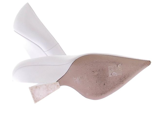 Attico Décolleté Cheope in pelle Bianco - vista 5
