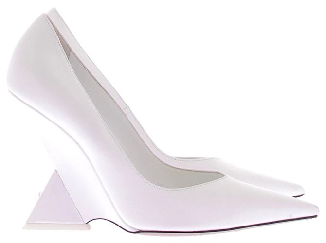 Attico Décolleté Cheope in pelle Bianco - vista 6