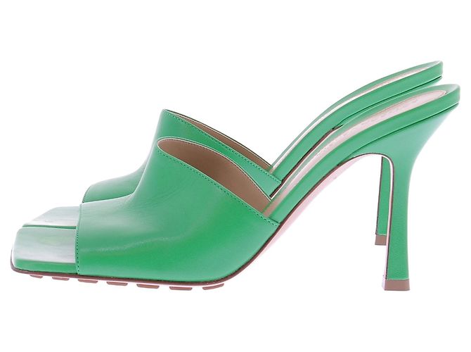 Bottega Veneta Grüne Mules mit Absatz - Ansicht 2