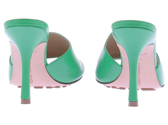 Bottega Veneta Grüne Mules mit Absatz - Ansicht 7