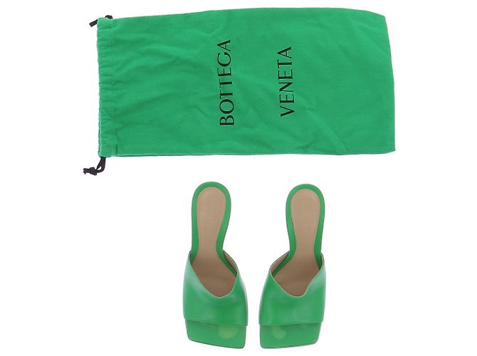 Bottega Veneta Grüne Mules mit Absatz - Ansicht 8