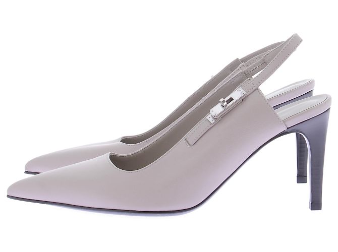 Hermès Lover 80 Pumps Grau Leder Größe 37 - Ansicht 2
