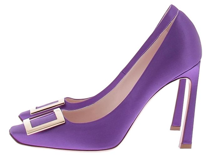 Roger Vivier Décolleté Trompette viola Porpora - vista 2