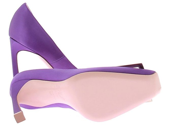Roger Vivier Décolleté Trompette viola Porpora - vista 5