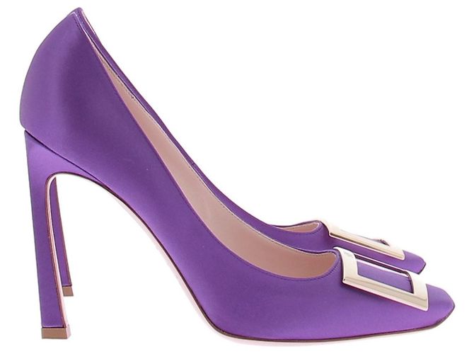 Roger Vivier Décolleté Trompette viola Porpora - vista 6