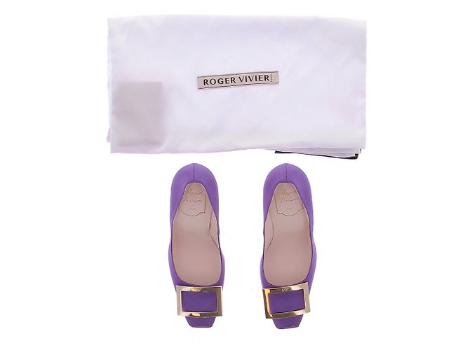 Roger Vivier Décolleté Trompette viola Porpora - vista 8
