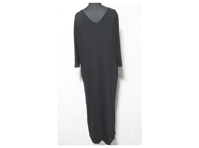 Autre Marque Langarm-Strickkleid 23ku Schwarz - Ansicht 2