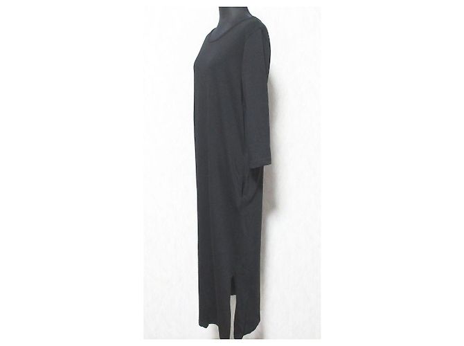 Autre Marque Langarm-Strickkleid 23ku Schwarz - Ansicht 3