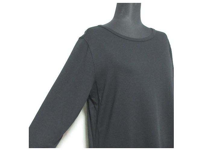 Autre Marque Langarm-Strickkleid 23ku Schwarz - Ansicht 4