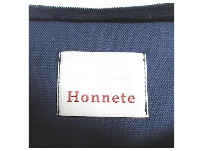Autre Marque Honnete Samtkleid Blau - Ansicht 5
