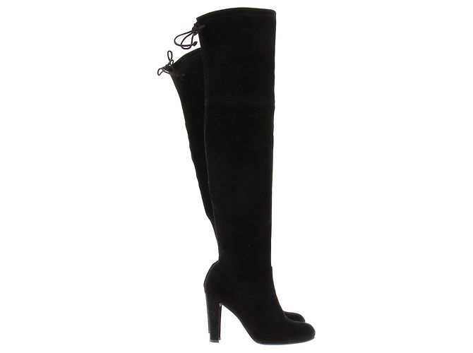 Stuart Weitzman Botas altas HIGHLAND en ante negro - vista 6