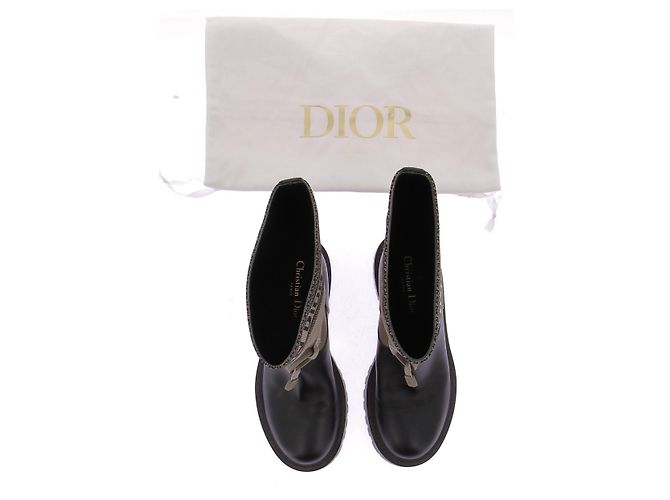 Dior D-Major Boots Black Leather Size 37 - view 8