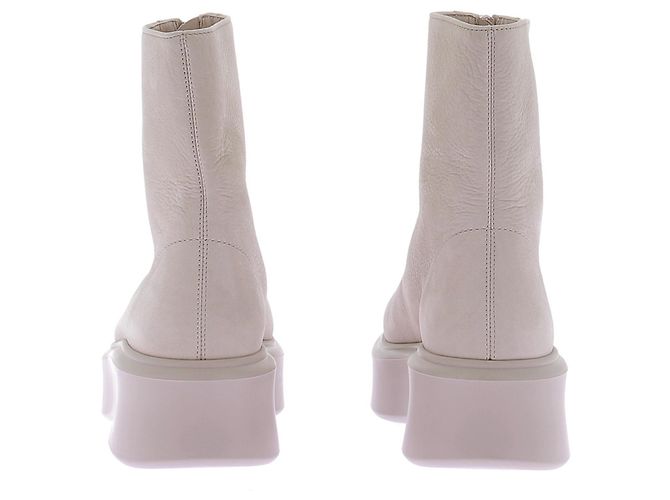 The row Botines de cuero "Zipped Boots" Blanco - vista 7