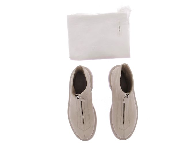 The row Botines de cuero "Zipped Boots" Blanco - vista 8