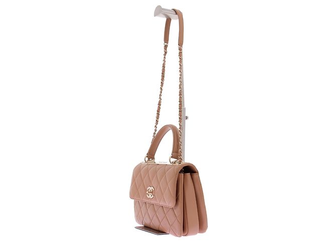 Borsa Chanel Trendy CC Top Handle Marrone - vista 2
