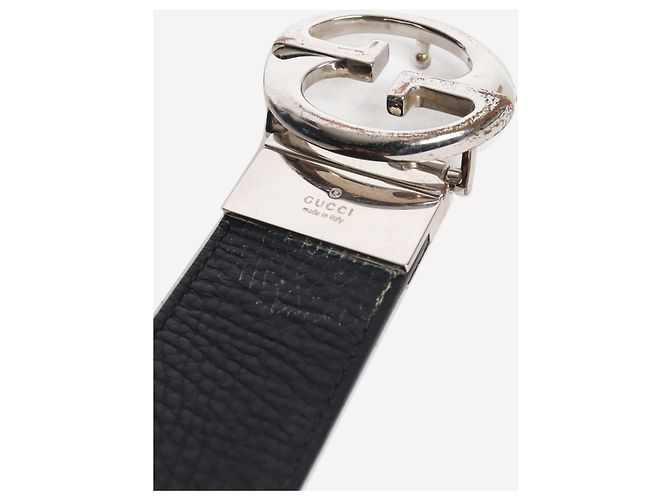 Gucci Cinturón de cuero negro - vista 7