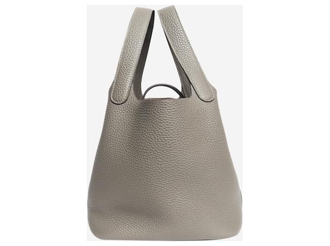Hermès Borsa Picotin 18 Gris Meyer 2019 Grigio - vista 2