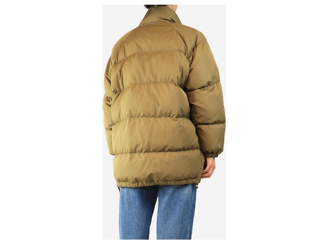 Céline Grüne Oversized-Steppjacke - Größe UK 8 - Ansicht 2