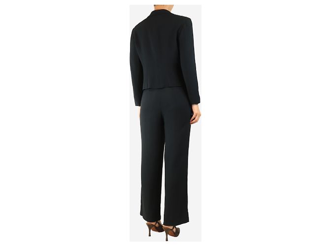 Chanel Completo giacca e pantalone blu navy - taglia UK 14 - vista 2