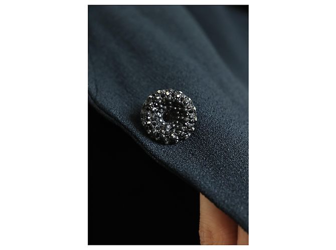 Chanel Completo giacca e pantalone blu navy - taglia UK 14 - vista 5