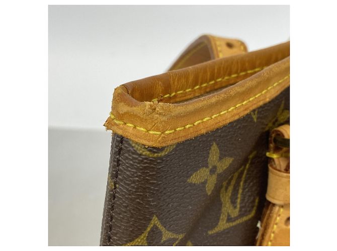 Borsa Tote Louis Vuitton Monogram Bucket PM Marrone - vista 6