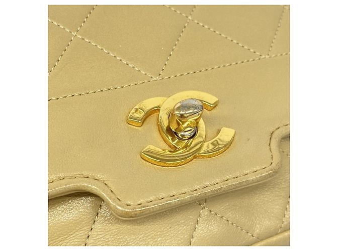Borsa a Spalla con Catena Chanel Diana Beige - vista 9
