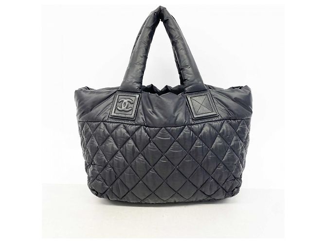 Chanel Coco Cocoon Nylon Tote Bag Schwarz - Ansicht 11