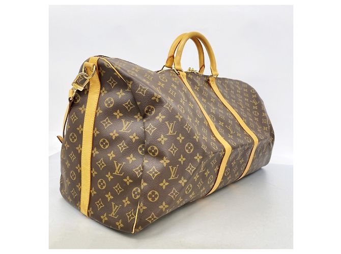 Louis Vuitton Boston Monogram Keepall Bandoulière 60 Marrone - vista 2