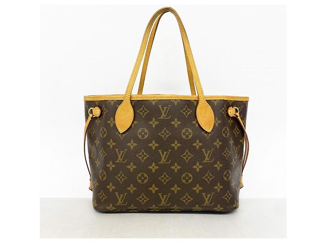 Borsa Tote Louis Vuitton Monogram Neverfull PM Marrone - vista 10