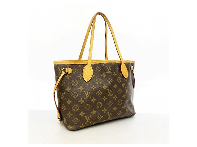 Borsa Tote Louis Vuitton Monogram Neverfull PM Marrone - vista 2